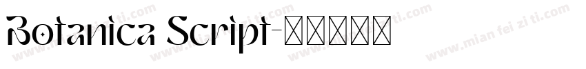 Botanica Script字体转换